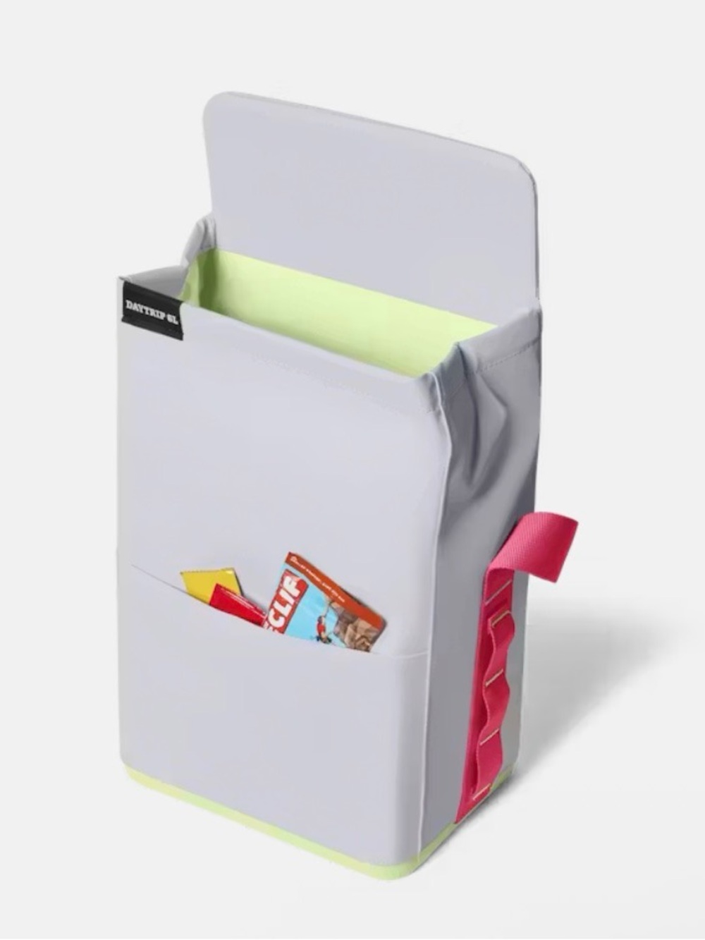 Yeti Soft Cooler Pack in Light Gray with Pink Strap and Neon Yellow Accents - Picture 3 of 4